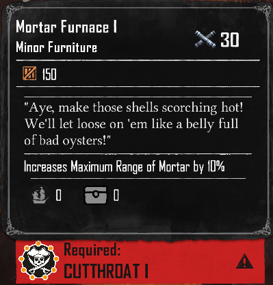 Mortar Furnace I (Required:Cutthroat 1)